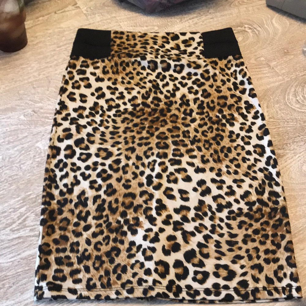Cheetah print skirt